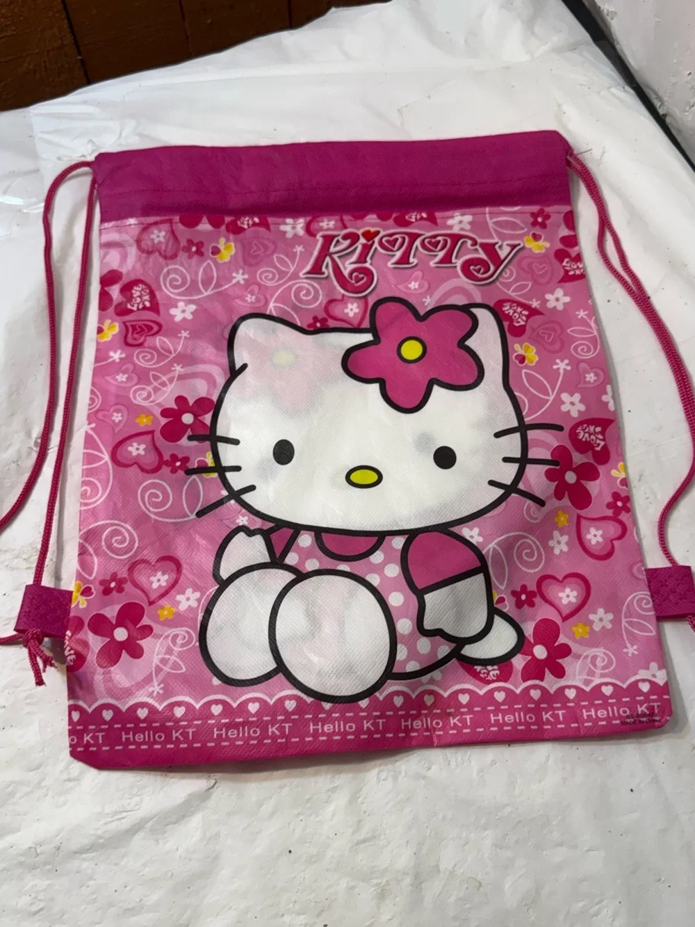 Hello Kitty girls drawstring bag